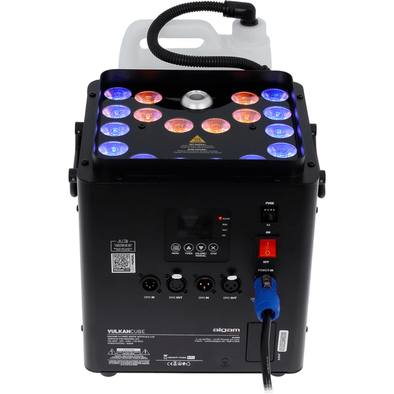 Vulkan Cube Verticale rookmachine 1500W 18x RGBWY LED
