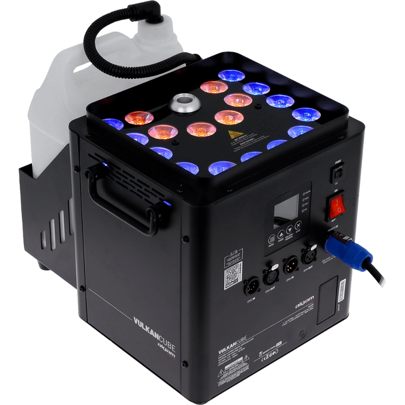 Vulkan Cube Verticale rookmachine 1500W 18x RGBWY LED