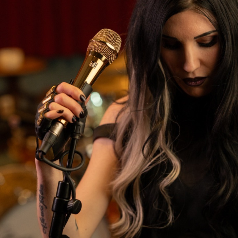 V7 GOLD Dynamische zangmicrofoon goud