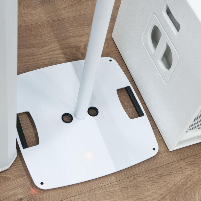 BPS-2 Speaker statief met baseplate wit