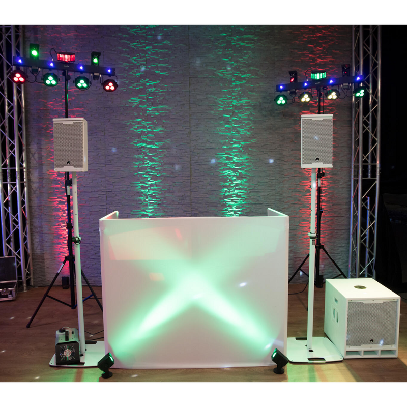 BPS-2 Speaker statief met baseplate wit