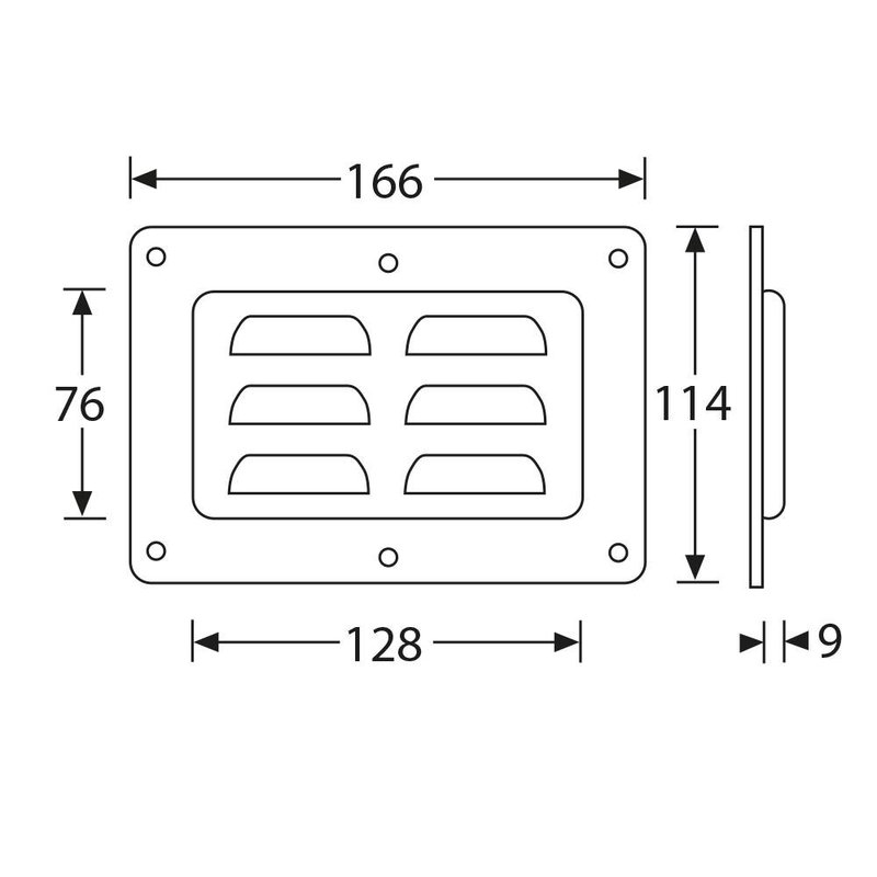 8791 Ventilatie schotel