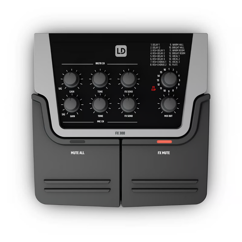 FX 300 2-kanaals effectpedaal en mixer