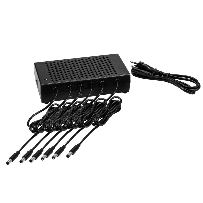 6x AKKU LED Party Tube IR met oplader en draagtas set