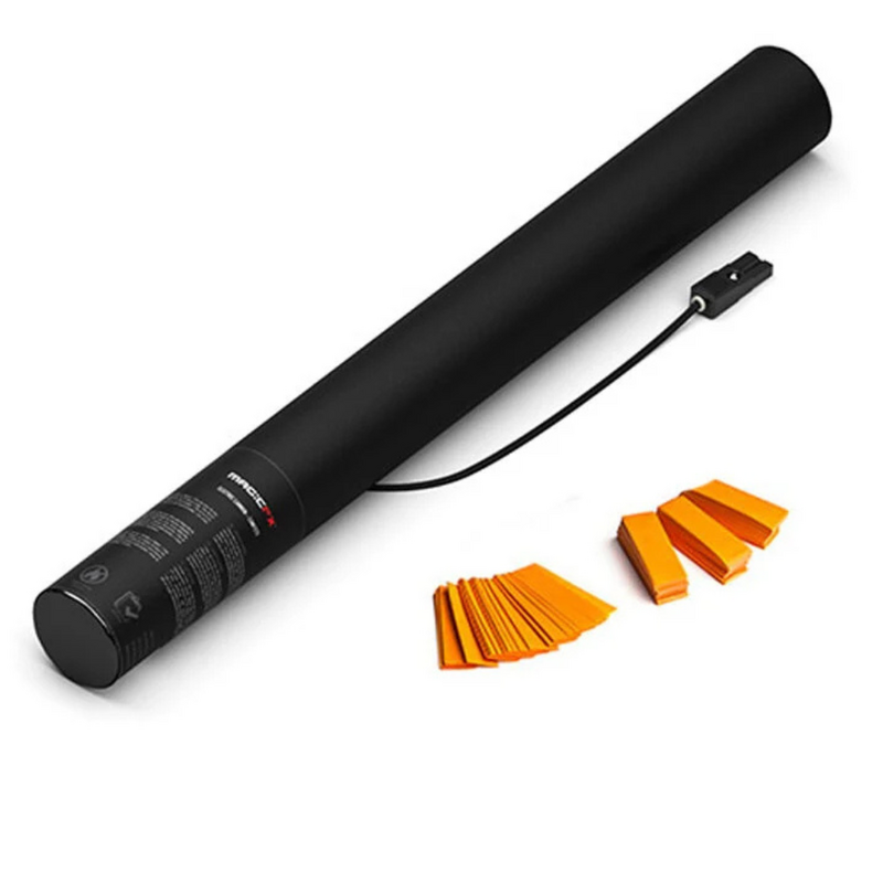 Deejay Shotgun confettishooter + 10x Electric Confetti Cannon 50cm oranje
