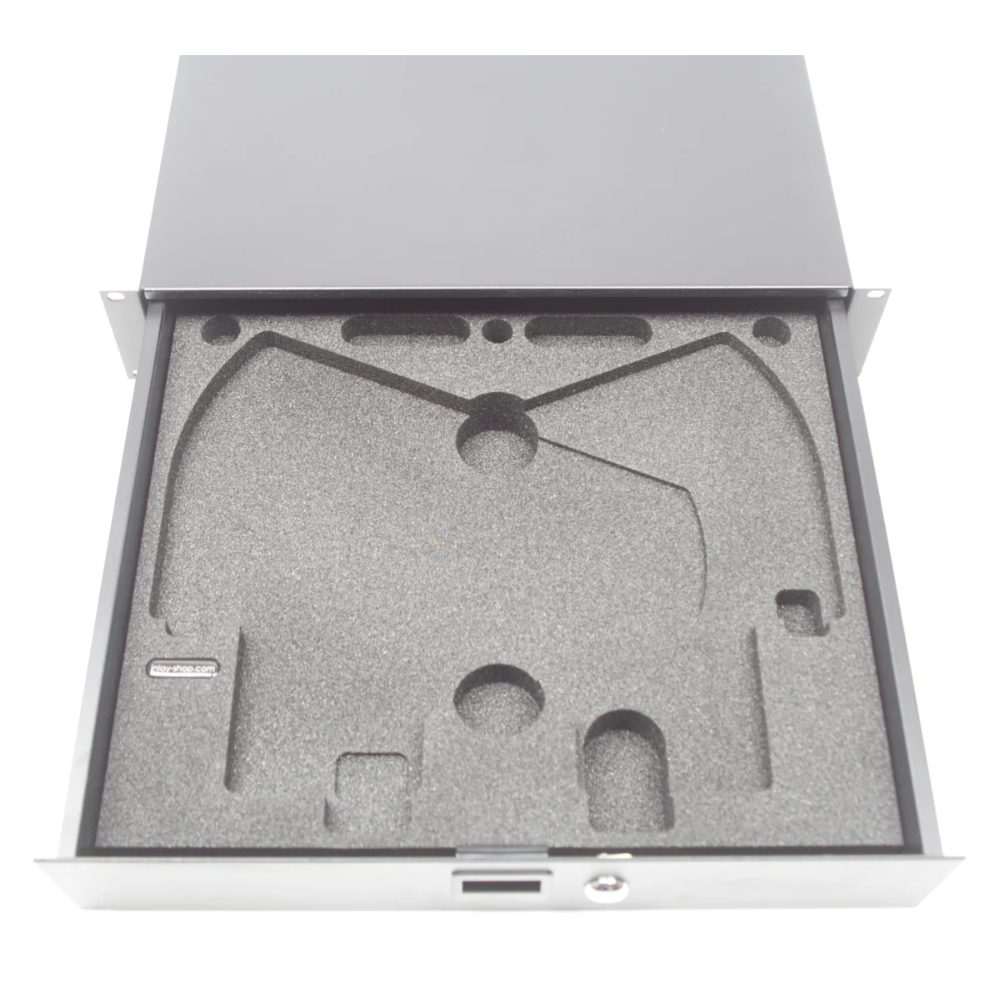 Inlay-shop 2U Schuim inlay set voor 2x Sennheiser ADP & 1x K&M 236