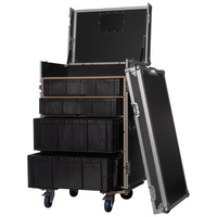 Showgear Storage Case 2 Flightcase met 4 kratten Storage Case 2 Flightcase met 4 kratten