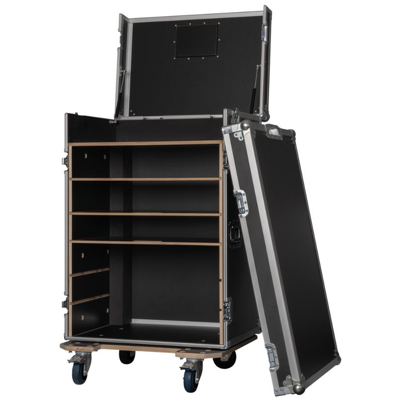 Showgear Storage Case 2 Flightcase met 4 kratten Storage Case 2 Flightcase met 4 kratten