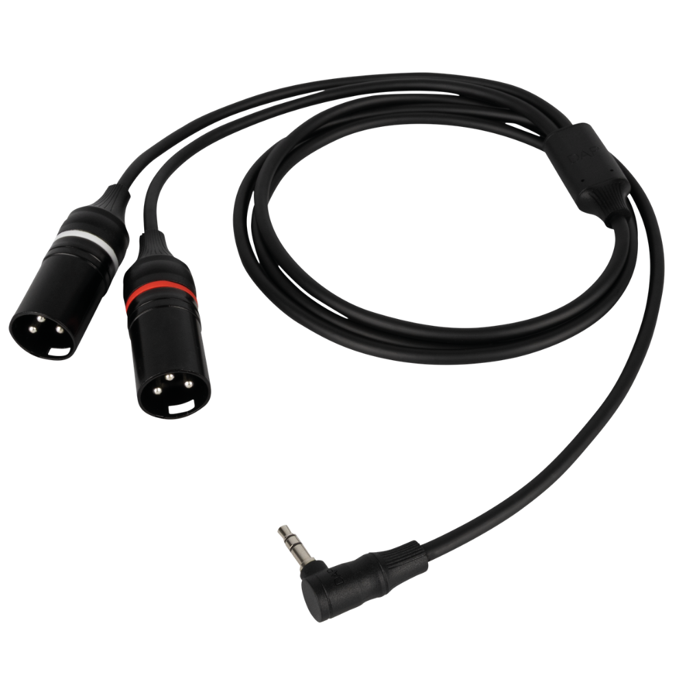 DAP FL118 Verloopkabel 1x haakse mini-jack naar 2x XLR male 75cm