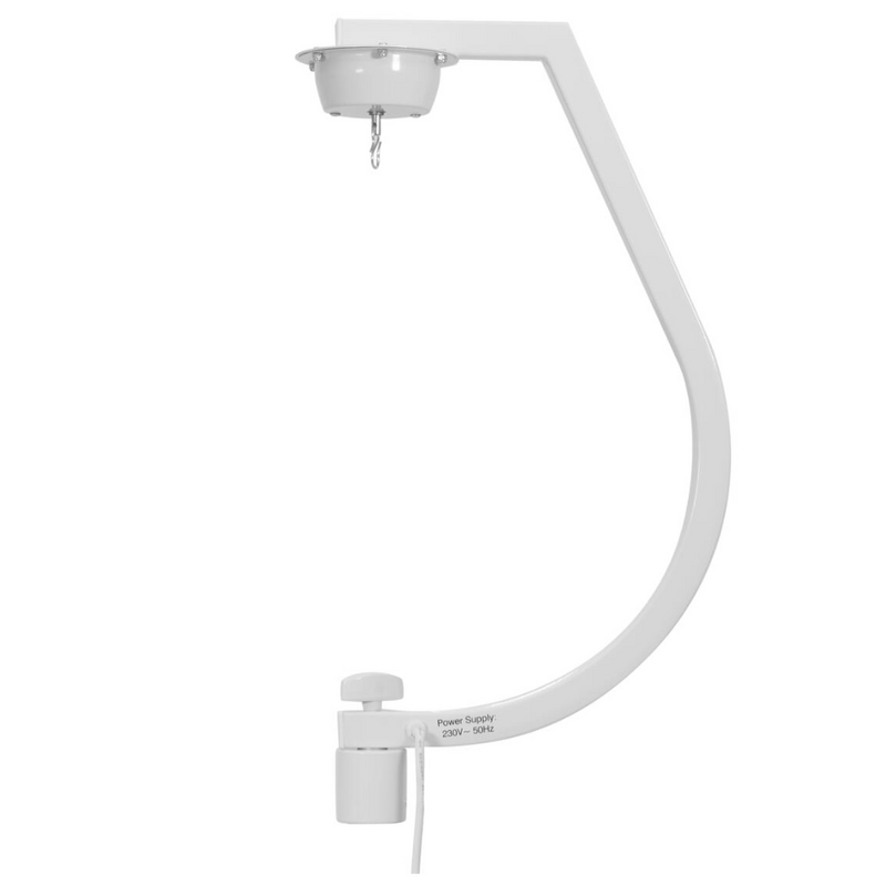 Statiefhouder met motor voor spiegelbollen tot 30cm wit