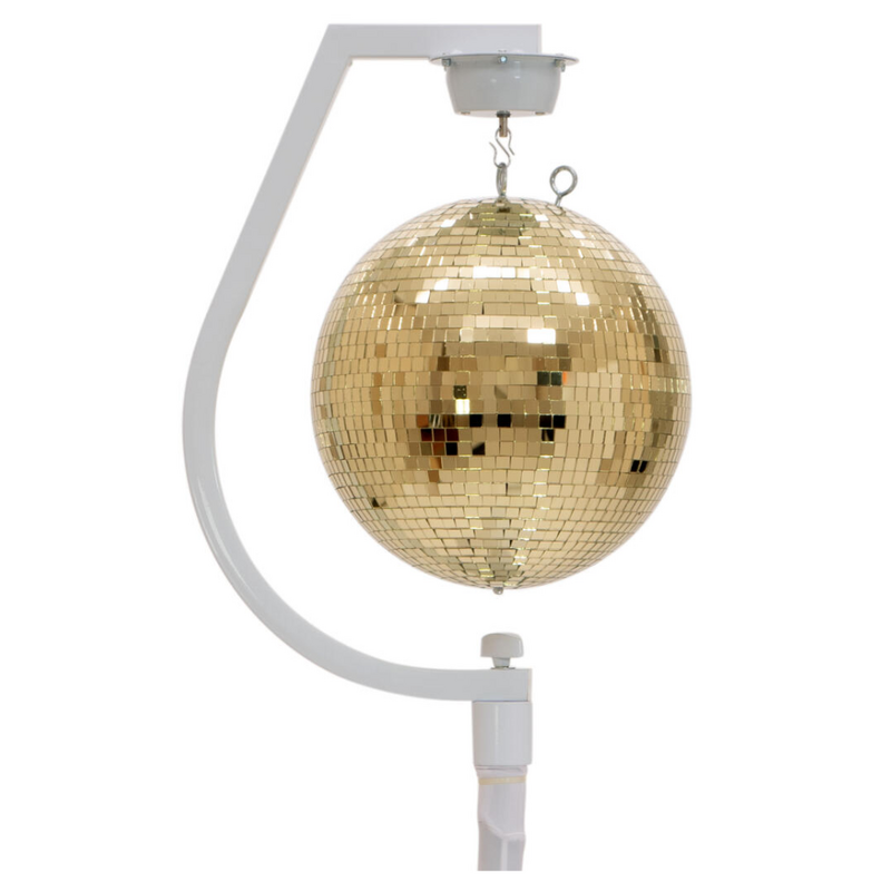 Statiefhouder met motor voor spiegelbollen tot 30cm wit