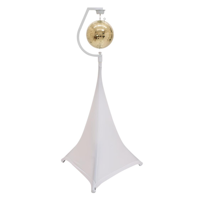 Statiefhouder met motor voor spiegelbollen tot 30cm wit