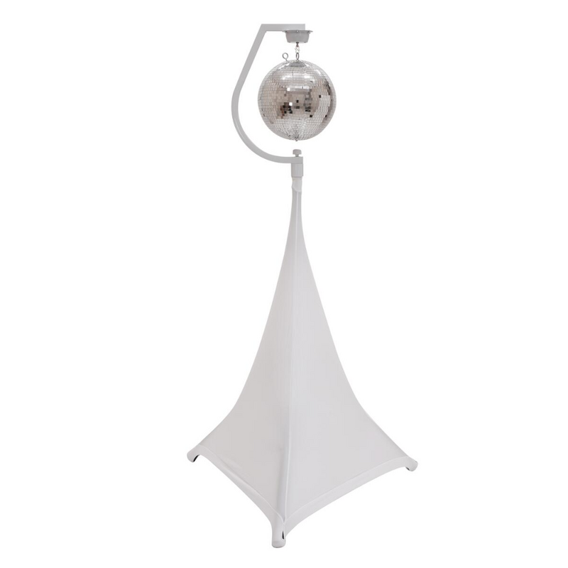 Statiefhouder met motor voor spiegelbollen tot 30cm wit