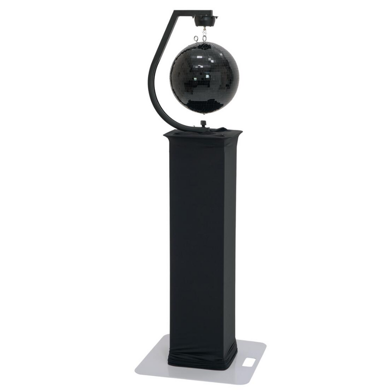 Statiefhouder met motor voor spiegelbollen tot 30cm zwart