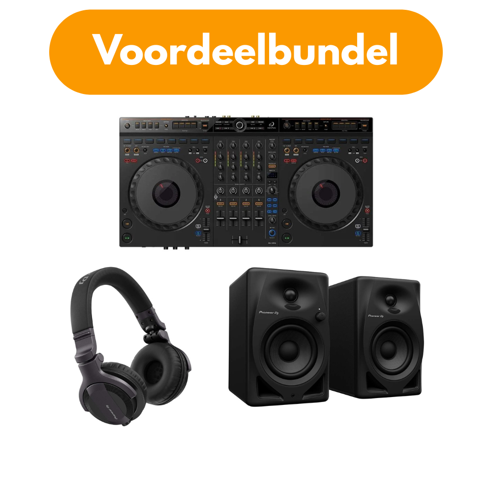AlphaTheta Level Up House Party Bundel DDJ-GRV6 + HDJ-CUE1 + DM-40D
