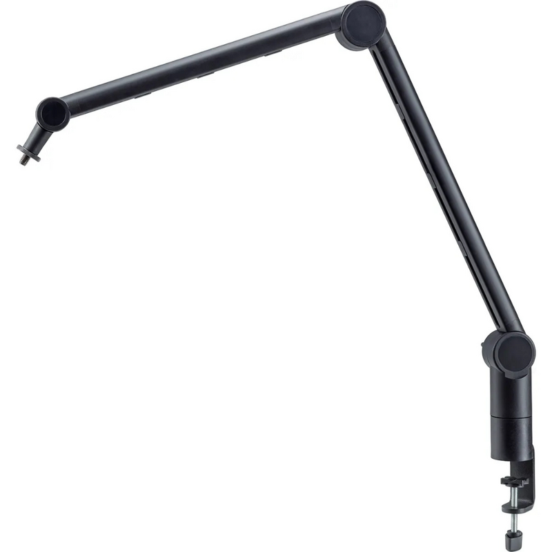 23868 Microfoon arm met tafelklem en -flens zwart