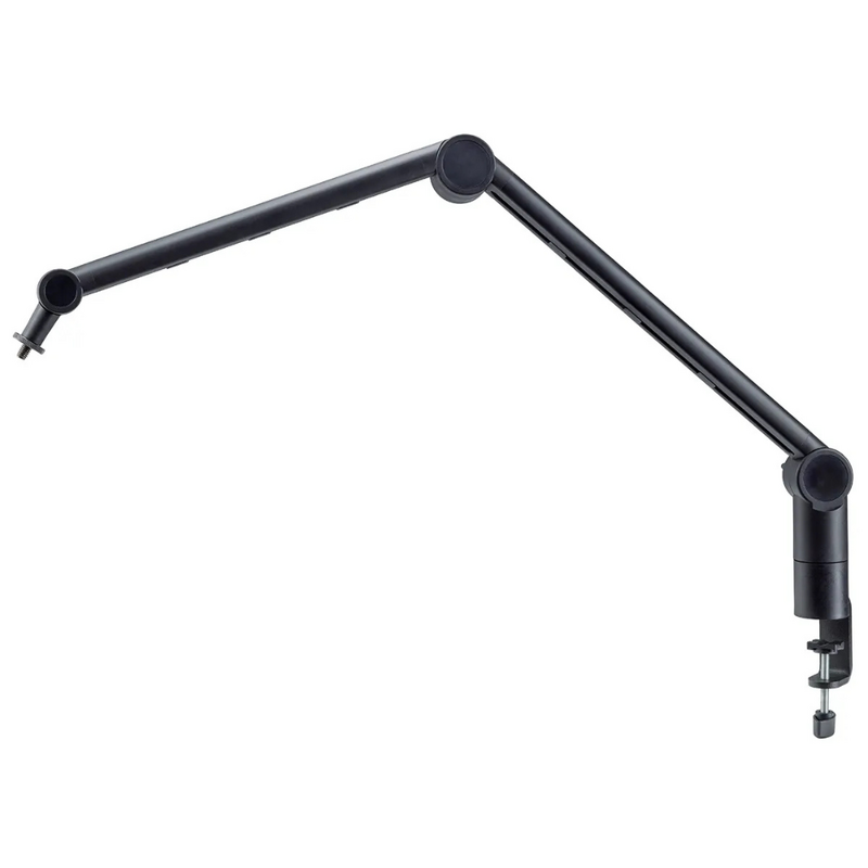 23868 Microfoon arm met tafelklem en -flens zwart