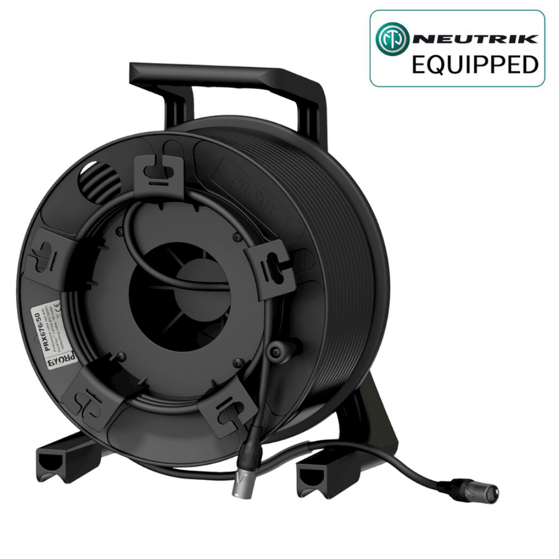 PRX676/50 CAT6A kabel op haspel met Neutrik connector 50m