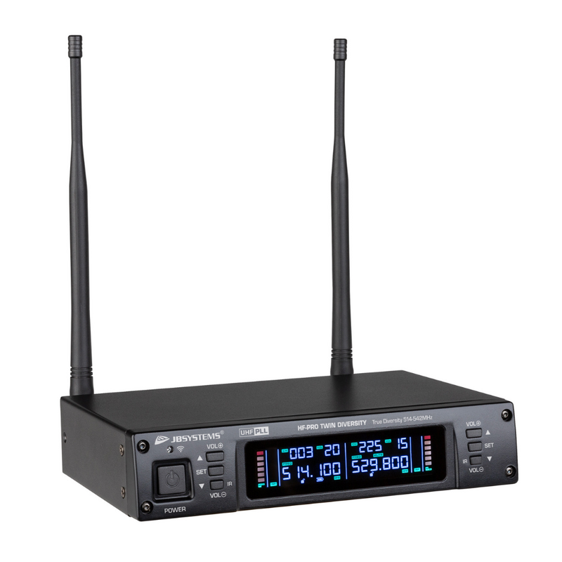 JB Systems Pro Mic Bundel met 1x HF-PRO TWIN en 2x MIC Pro Mic Bundel met 1x HF-PRO TWIN en 2x MIC