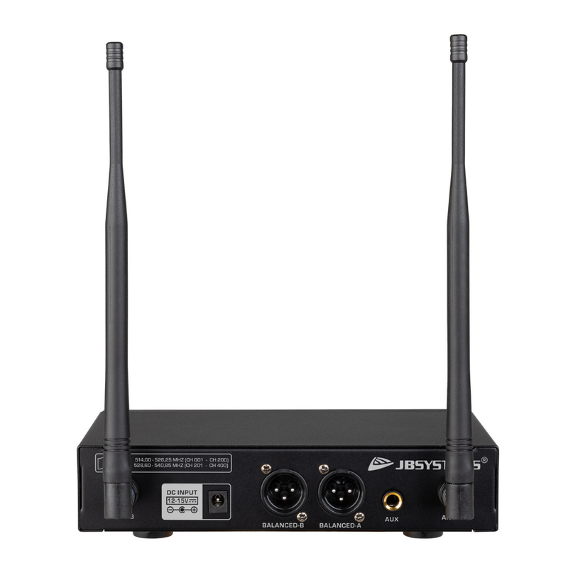 JB Systems Pro Mic Bundel met 1x HF-PRO TWIN en 2x MIC Pro Mic Bundel met 1x HF-PRO TWIN en 2x MIC