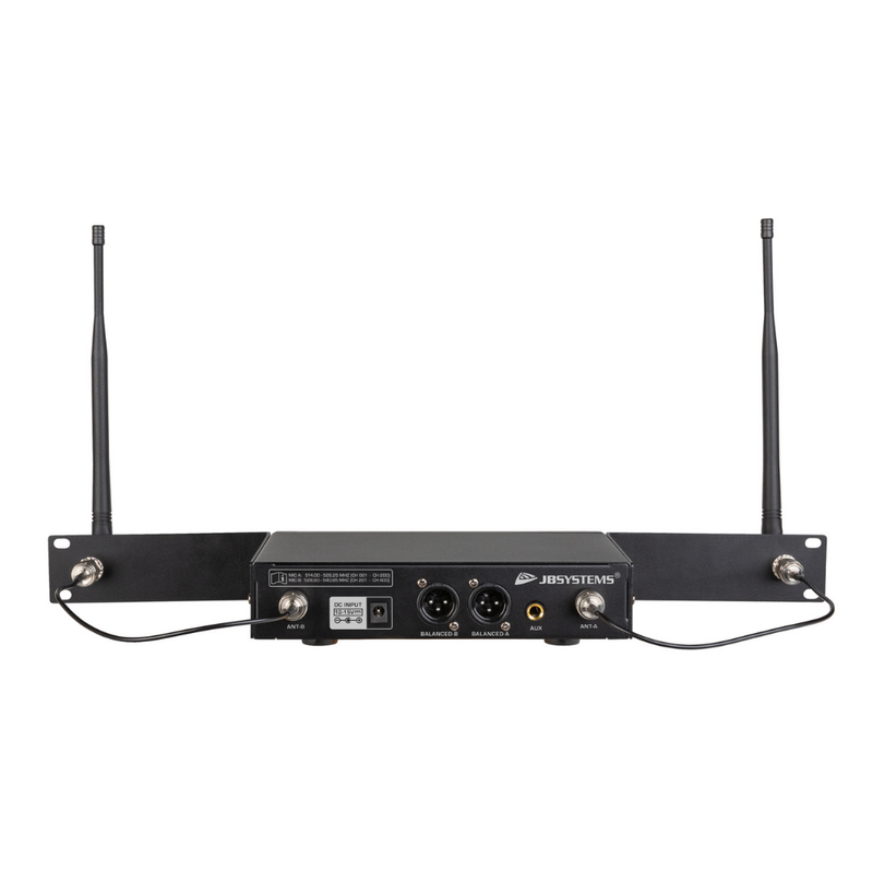 JB Systems Pro Mic Bundel met 1x HF-PRO TWIN en 2x MIC Pro Mic Bundel met 1x HF-PRO TWIN en 2x MIC