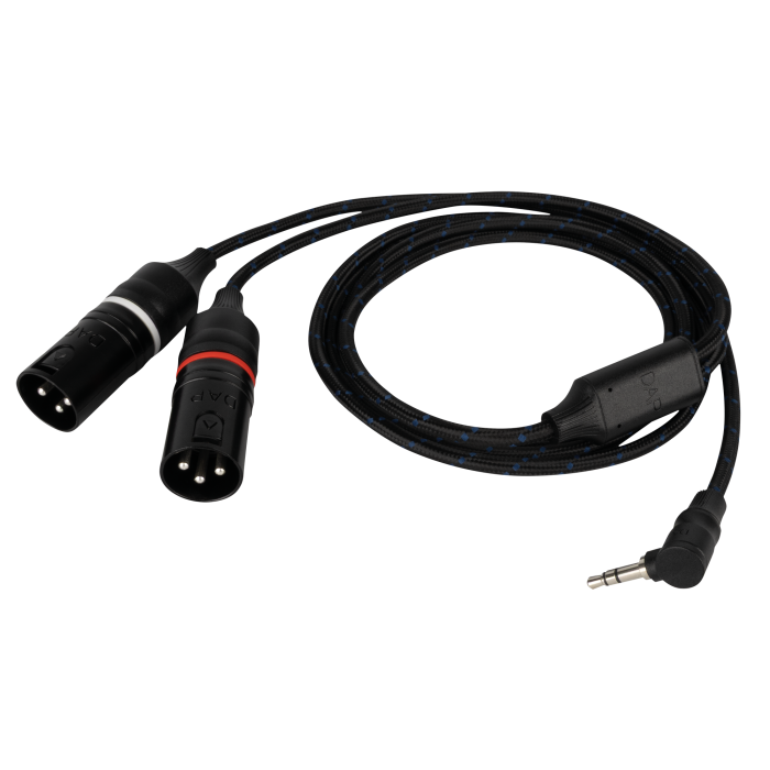 DAP FL117 verloopkabel haakse mini-jack naar 2x XLR 75cm