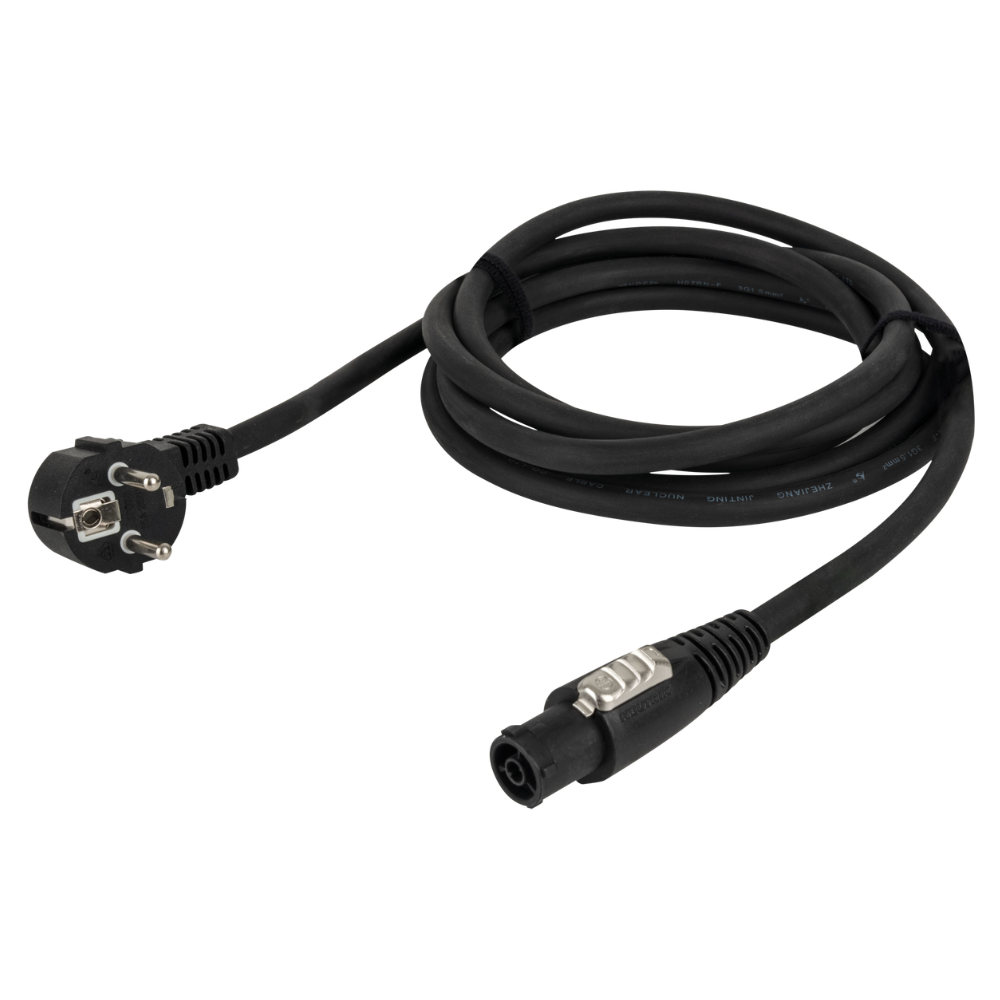 Showtec Schuko naar Powercon True1 stroomkabel 3m