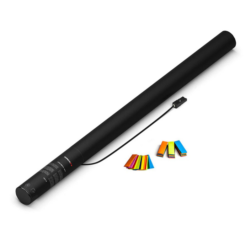 MagicFX Confetti Gun + 12x Electric Confetti Cannon 80cm multicolour bundel Confetti Gun + 12x Electric Confetti Cannon 80cm multicolour bundel