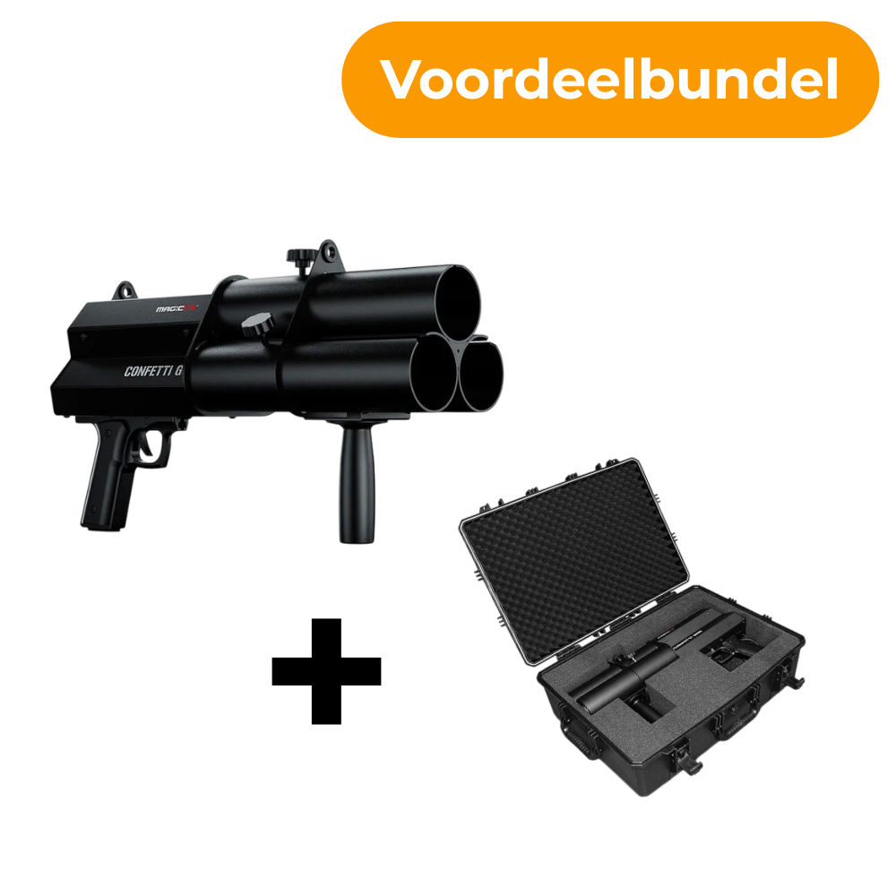 MagicFX Confetti Gun + Flightcase bundel