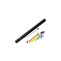 MagicFX Confetti Gun + 12x Electric Streamer Cannon 80cm multicolour bundel Confetti Gun + 12x Electric Streamer Cannon 80cm multicolour bundel