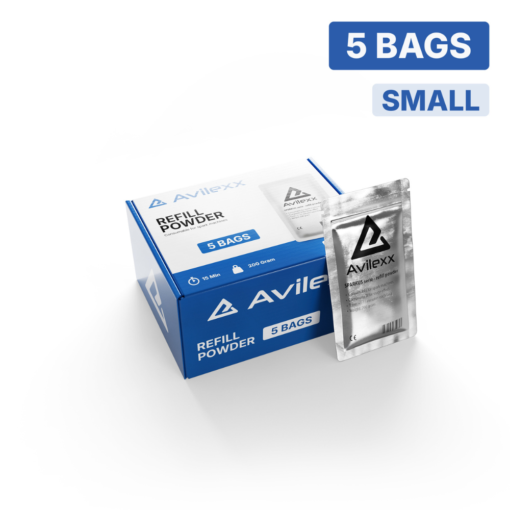 Avilexx Navulling koudvuurpoeder voor sparkular machines small 200g - 5-pack