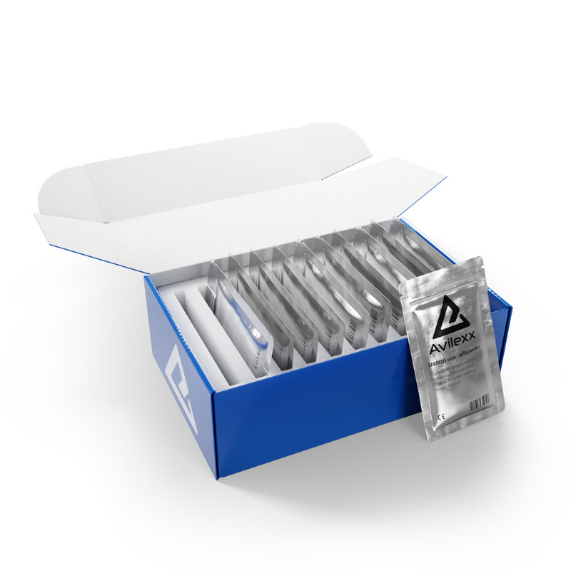 Navulling koudvuurpoeder voor sparkular machines small 200g - 10+1 pack