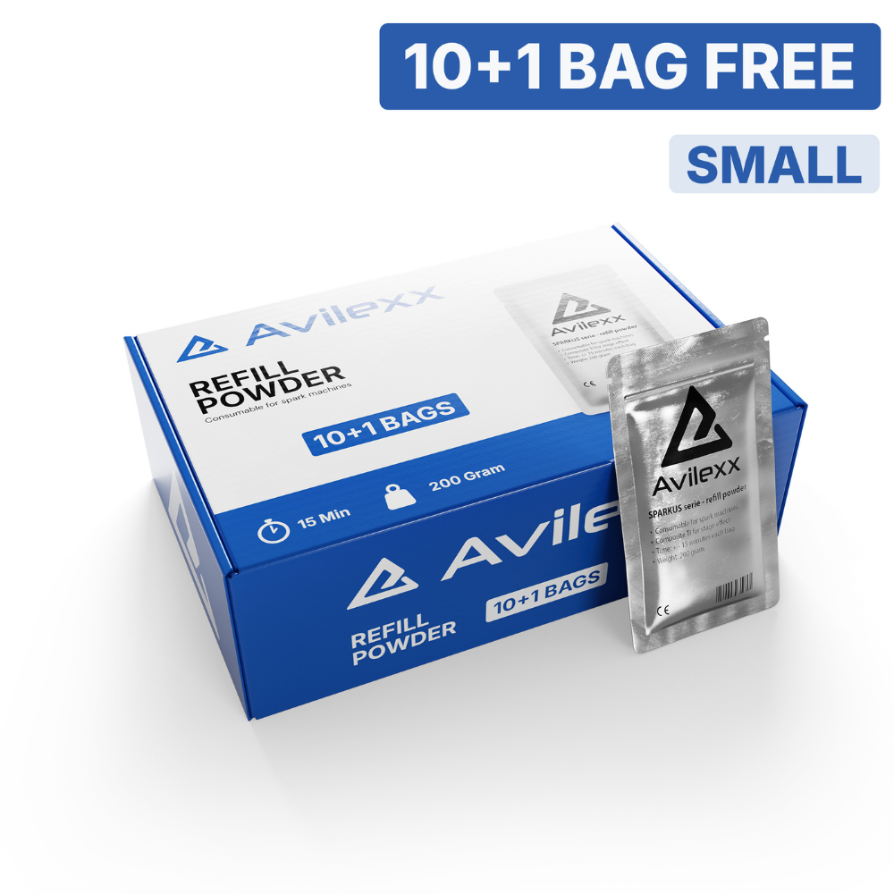Avilexx Navulling koudvuurpoeder voor sparkular machines small 200g - 10+1 pack