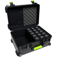 MICCASE15 Kunststof koffer voor 15 bedrade microfoons