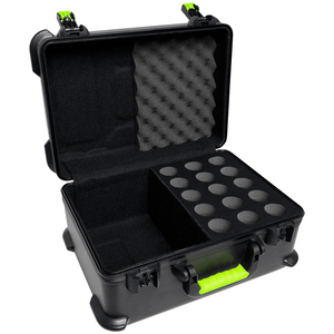 MICCASE15 Kunststof koffer voor 15 bedrade microfoons