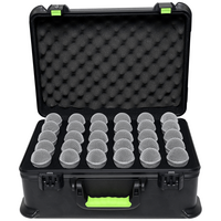 MICCASE30 Kunststof koffer voor 30 bedrade microfoons