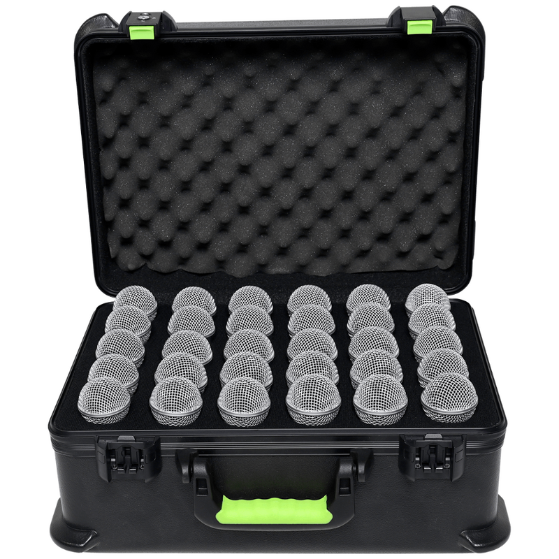 MICCASE30 Kunststof koffer voor 30 bedrade microfoons