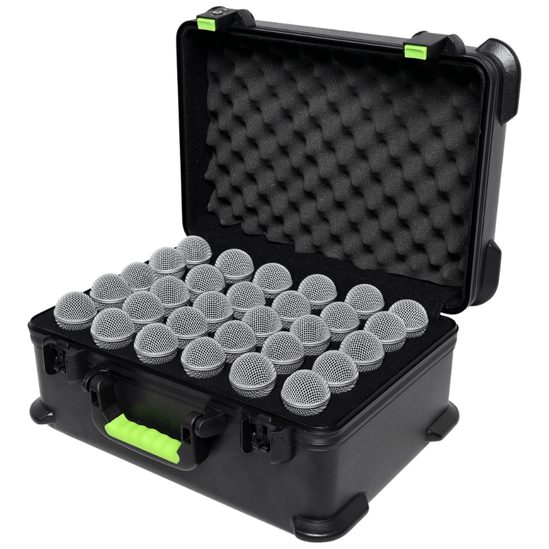 MICCASE30 Kunststof koffer voor 30 bedrade microfoons