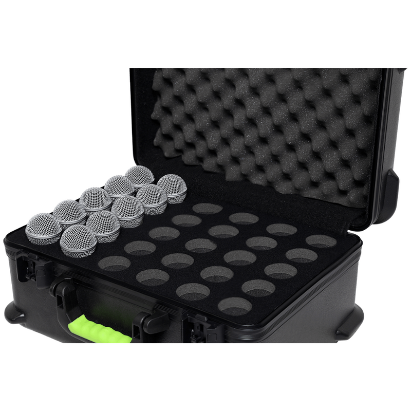 MICCASE30 Kunststof koffer voor 30 bedrade microfoons
