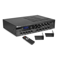 Power Dynamics PDW360MP3 6-zoneversterker 360W/100V met FM, USB, BT & MP3 PDW360MP3 6-zoneversterker 360W/100V met FM, USB, BT & MP3