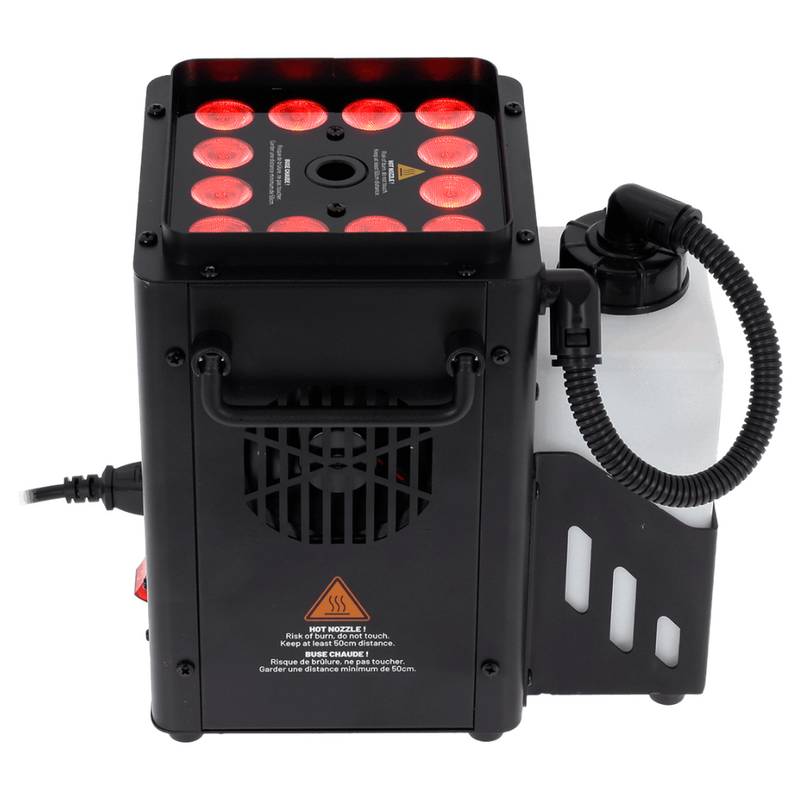 Vulkan Cube Mini Verticale rookmachine 1200W 12x RGBA LED