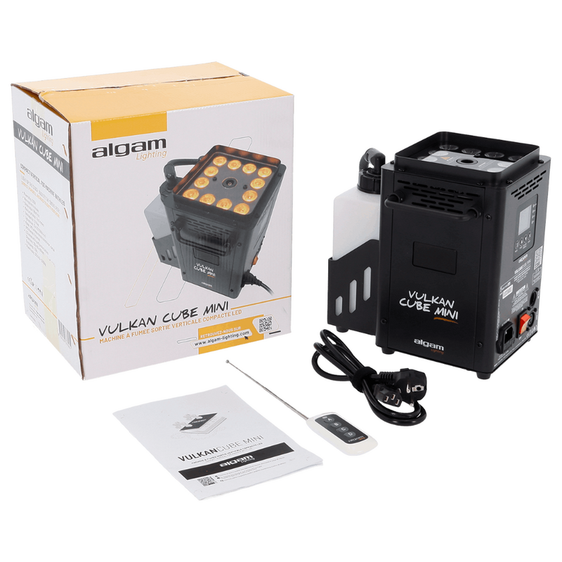 Vulkan Cube Mini Verticale rookmachine 1200W 12x RGBA LED