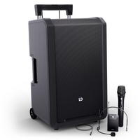 LD Systems ANNY 12 HBH2 B5/B6 mobiele accu speaker met draadloze microfoon & headsetmicrofoon ANNY 12 HBH2 B5/B6 mobiele accu speaker met draadloze microfoon & headsetmicrofoon