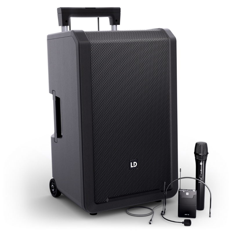 LD Systems ANNY 12 HBH2 B5/B6 mobiele accu speaker met draadloze microfoon & headsetmicrofoon ANNY 12 HBH2 B5/B6 mobiele accu speaker met draadloze microfoon & headsetmicrofoon