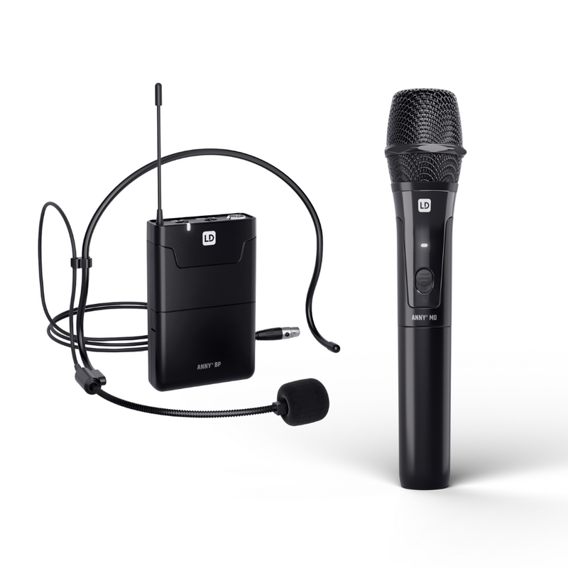 LD Systems ANNY 12 HBH2 B5/B6 mobiele accu speaker met draadloze microfoon & headsetmicrofoon ANNY 12 HBH2 B5/B6 mobiele accu speaker met draadloze microfoon & headsetmicrofoon