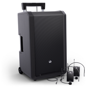 LD Systems ANNY 12 BPH2 B5/B6 mobiele accu speaker met 2 draadloze headsetmicrofoons LD Systems ANNY 12 BPH2 B5/B6 mobiele accu speaker met 2 draadloze headsetmicrofoons