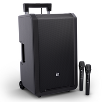ANNY 12 HHD2 B5/B6 mobiele accu speaker met 2 draadloze microfoons