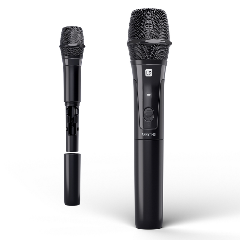 LD Systems ANNY 12 HHD2 B5/B6 mobiele accu speaker met 2 draadloze microfoons ANNY 12 HHD2 B5/B6 mobiele accu speaker met 2 draadloze microfoons
