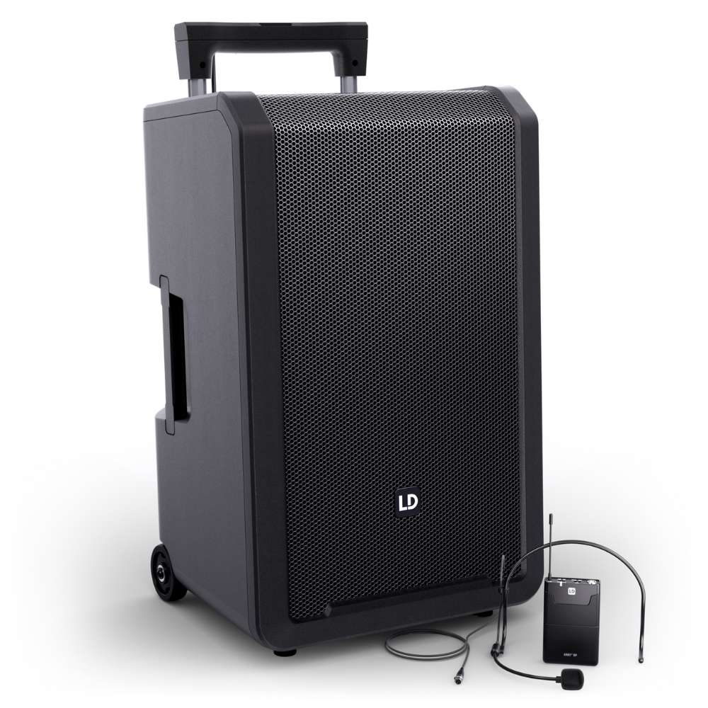 LD Systems ANNY 12 BPH B5/B6 mobiele accu speaker met draadloze headsetmicrofoon
