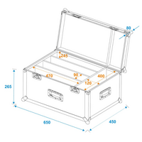Flightcase voor 4x Eurolite LED Super Strobe